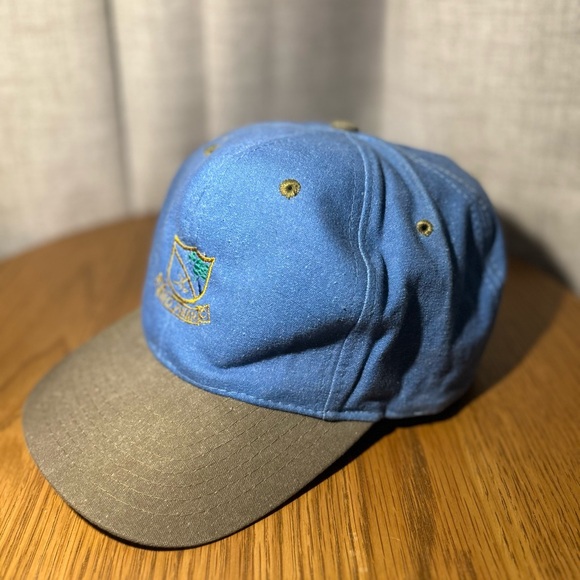 Vintage Rio Pinar  Cobra Hat Cap Light Blue And Light Brown Strapback Adjustable - Picture 4 of 11